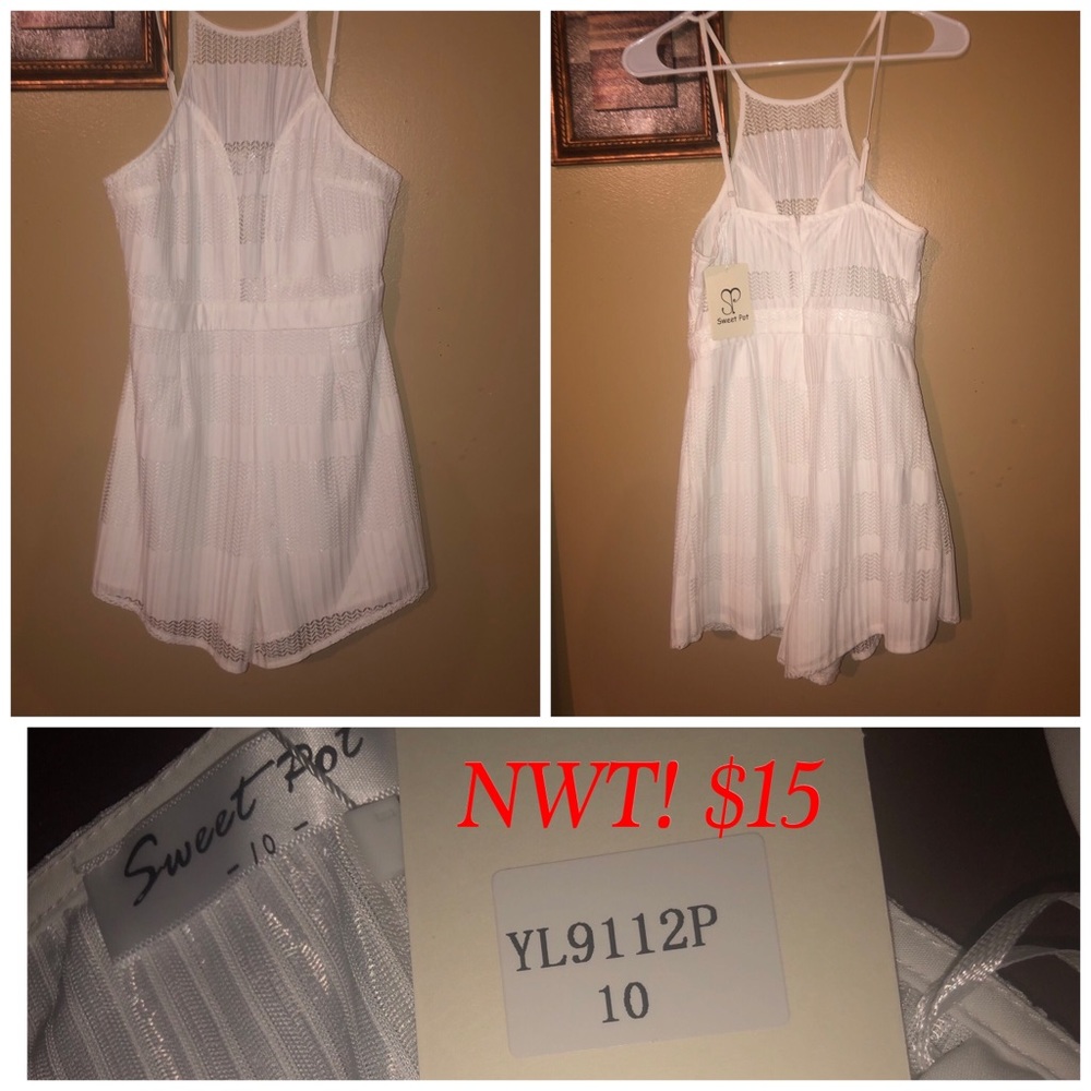 NWOT white romper